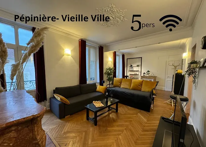 Διαμέρισμα La Du Parc -nancy Pepiniere- Vieille Ville- 5 Pers Max By Homtimise